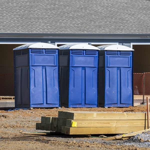 what is the expected delivery and pickup timeframe for the portable toilets in Palmer Nebraska